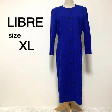 LIBRE 블루칼라 노카라 원피스