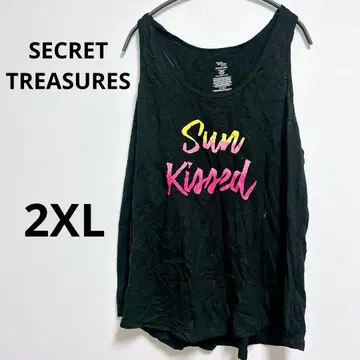 [ 2XL ] SECRET TREASURES 탱크탑 블랙