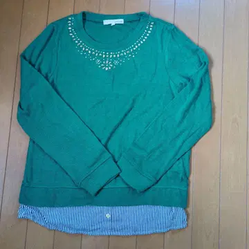 pink adidie 그린 니트 긴팔 비쥬 포함