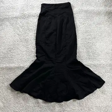 로얄 파티 머메이드 스커트 하이웨스트 타이트 스트레치 S 블랙