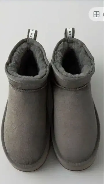 CITEN 미사용 새상품 그레이 숏부츠 스웨이드풍