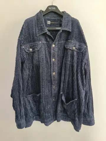 KNOCKOUT 코듀로이 셔츠 자켓 네이비 빅 사이즈