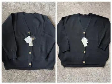 봉쥬르 사간 종이상자 니트 가디건 새상품 2개 세트