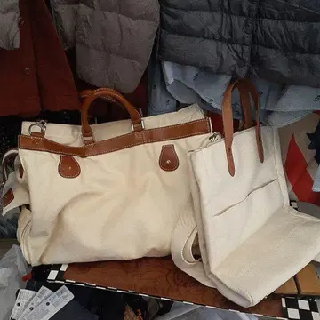 캔버스 캔버스 원단 보스턴 백팩 백 세트