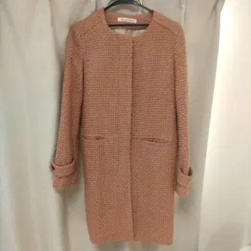 GREEN LABEL RELAXING 핑크 롱 코트