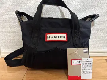 HUNTER 블랙 토트백