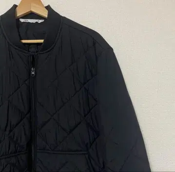 ZARA 블랙 퀼팅 자켓 XL