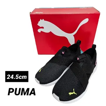 새상품 푸마 스니커즈 슬립온 여성용 24.5cm 블랙