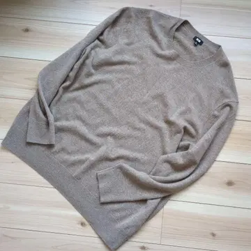 새상품급 UNIQLO 베이지 니트 스웨터 캐시미어 4XL