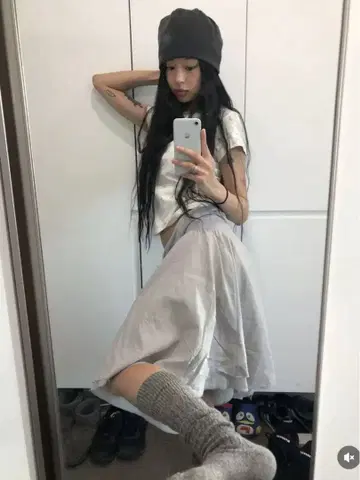 coyseio 스커트 라이트 그레이