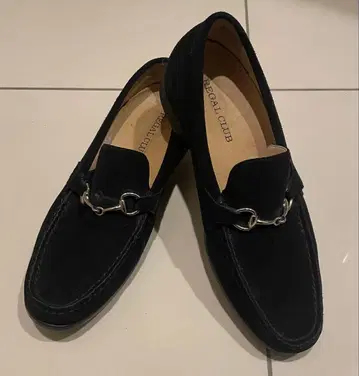 REGAL CLUB 블랙 스웨이드 로퍼