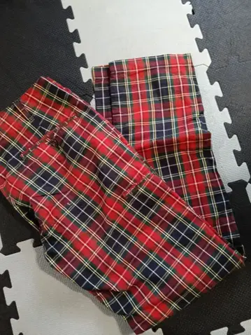 BEAMS 캐주얼 체크 팬츠 새상품급