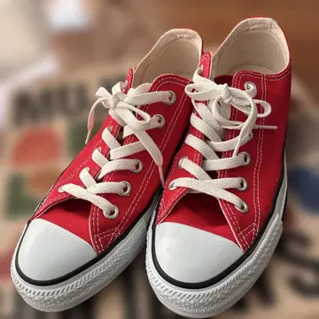 CONVERSE ALL STAR 레드 스니커즈 25cm