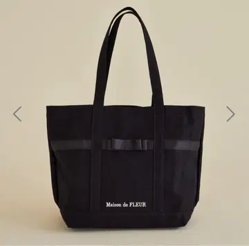 Maison de FLEUR 블랙 토트백