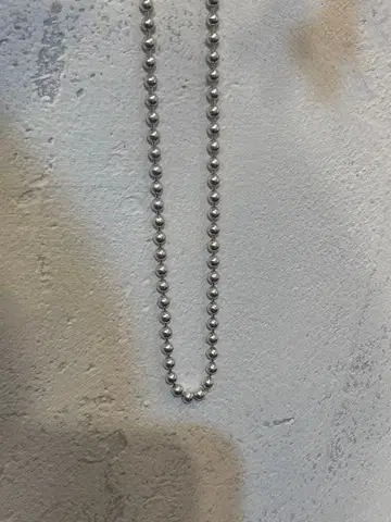 실버 925 목걸이 볼 체인 목걸이 스털링 실버