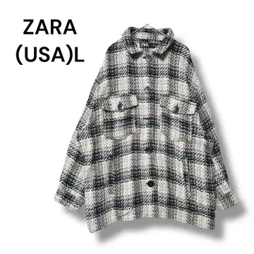 자라 자켓 베이지 블랙 빅 사이즈 긴팔 포켓 부착 오버 사이즈