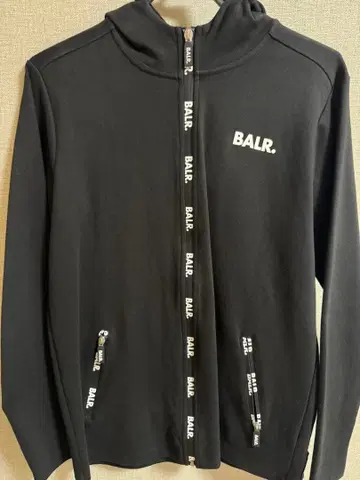 BALR. 블랙 후드티 S 사이즈