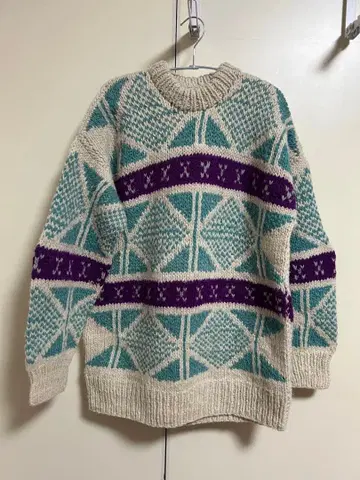 빈티지 노르딕 니트 스웨터