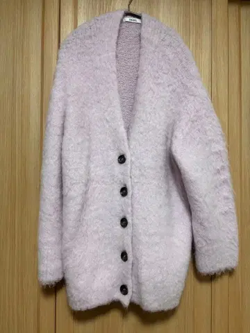 SNIDEL 알파카 미들 가디건 onesize PNK