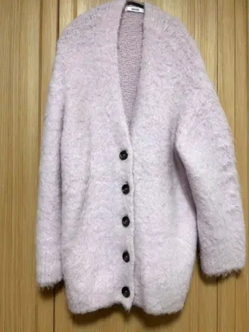 SNIDEL 알파카 미들 가디건 onesize PNK