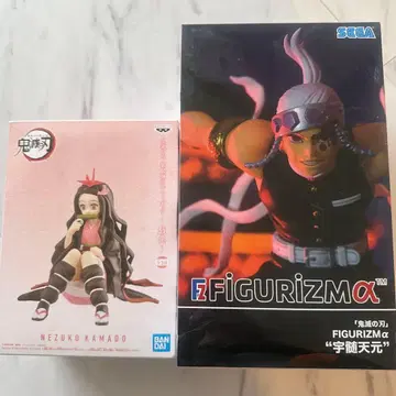 네즈코 Kamado & 우즈이 텐겐 피규어 세트 귀멸의 칼날