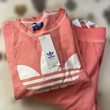 adidas 핑크 트레이닝복과 팬츠 세트