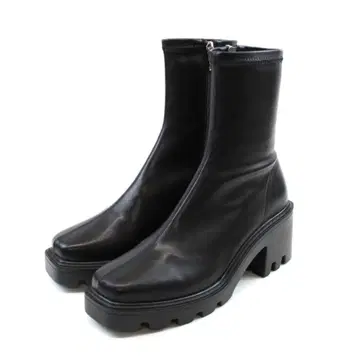 VIVIAN 스퀘어토 통굽 스트레치 숏부츠