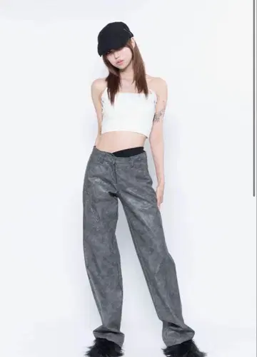 theredthread S butterfly leather pants