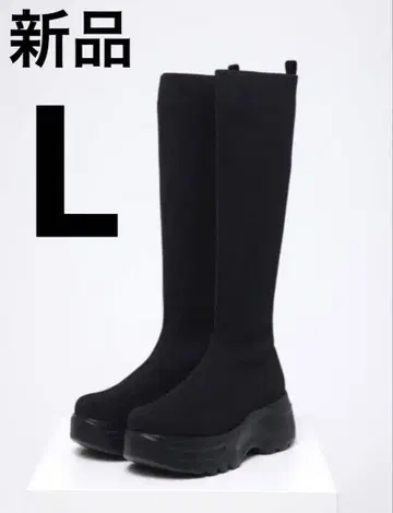 [ 미사용 새상품 ] 스즈키 아미 님 플랫폼 롱 부츠 L