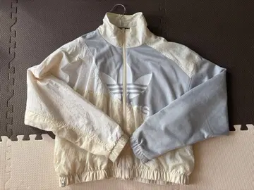 adidas 나일론 자켓 M 화이트/그레이