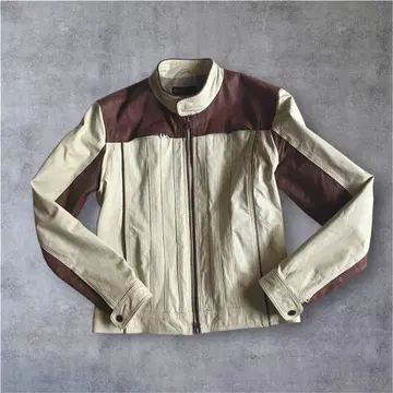 90s 00s archive Morgan homme 천연 가죽 라이더