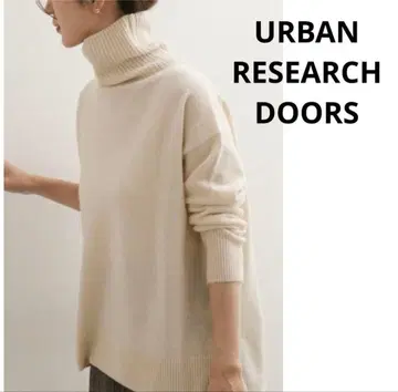 DOORS 울 캐시미어 와이드 터틀넥 니트