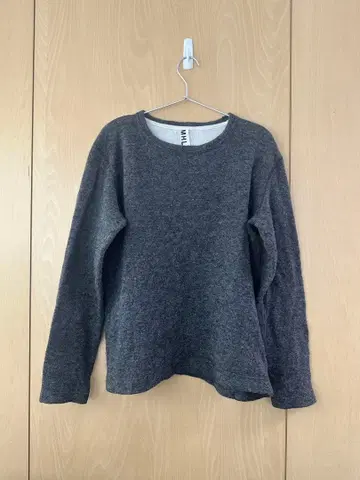 MARGARET HOWELL 코튼 니트 L 그레이 고급