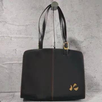 토트백 블랙 가죽 무지 참 조절 가능 여성용