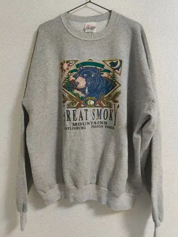 Hanes / 곰 프린트 맨투맨 XXL USA MEXICO