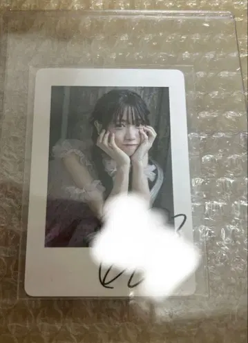 쿠루스 린 친필 사인 폴라로이드풍 카드