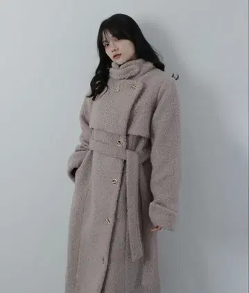 M DORRY 엠도리 3way 부클레 토글 롱 코트