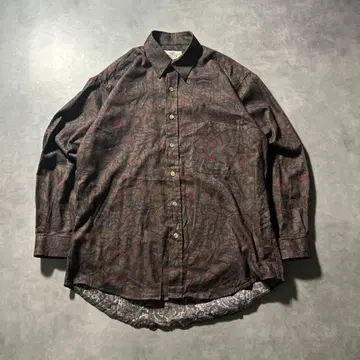 빈티지 페이즐리 일본풍 패턴 기하학 무늬 레트로 디자인 셔츠