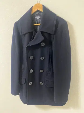 컨디션 최상 울 네이비 피코트 남성용 M