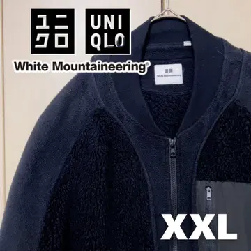 레어 UNIQLO 화이트 마운티니어링 플리스 자켓 XXL
