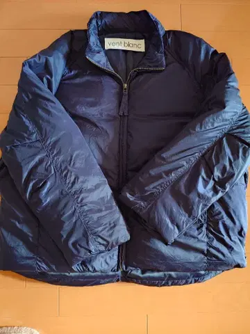 vent blanc 네이비 파이버 다운 자켓