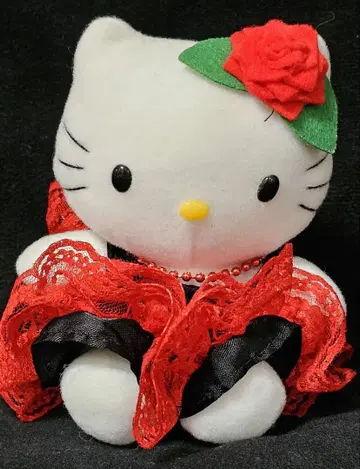 산리오 키티 플라멩코 키티 봉제 인형 새상품 2000년 희귀 레어