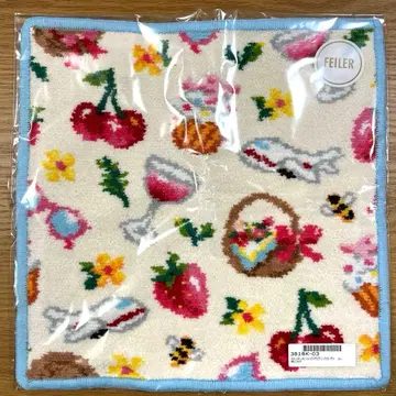 페이러 손수건 JAL 콜라보 피크닉 가든 블루 헤임