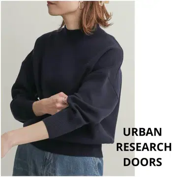 URBAN RESEARCH DOORS 보틀넥 KNIT 풀오버