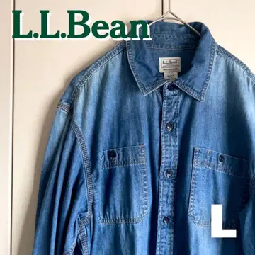 L.L.Bean 데님 셔츠 L 빈플렉스 Stonewashed