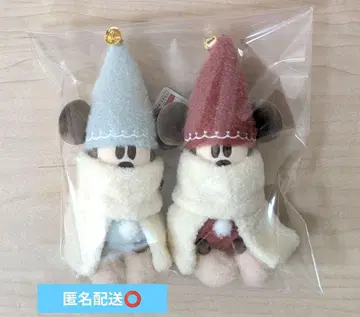 릴린린 인형 배지 스카이블루 빨간색 바