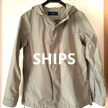 [ SHIPS ] 후드 부착 마운틴 후드티 S 카키 이너 포함