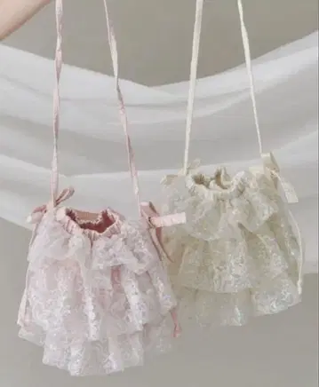 [당일 발송] merryjenny 스팽글 프릴 미니백 핑크