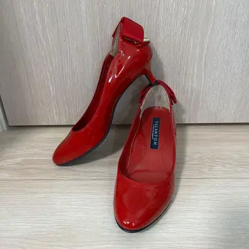 TALANTON 다이애나 빨간색 펌프스