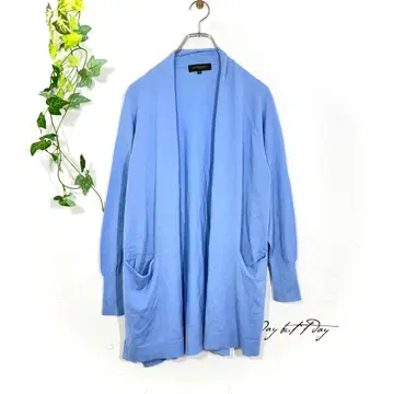 로트레아몽 듀클래스 롱 가디건 울 파랑 38